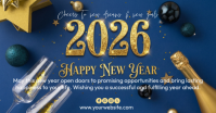 happy new year Facebook Shared Image template