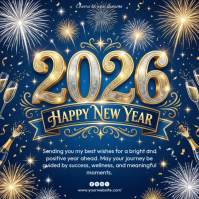 Happy new year Instagram Post template