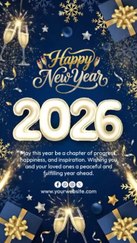 happy new year Instagram Story template