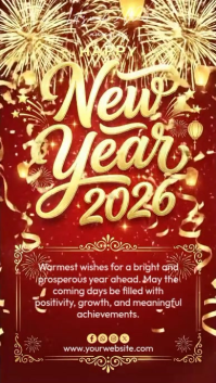 happy new year Instagram Story template