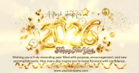 happy new year Facebook Shared Image template