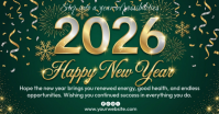 happy new year Image partagée Facebook template
