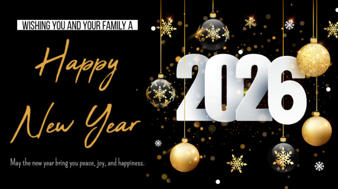 Happy new year Digital Display (16:9) template