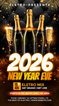 happy new year เรื่องราวบน Instagram template