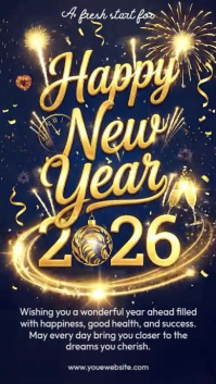 Purple New Year Celebration Instagram-Story Template
