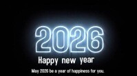 Happy new year Digital Display (16:9) template