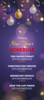 Happy New Year Rack Card template