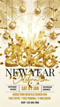 happy new year Instagram Reel template