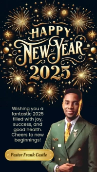 happy new year Instagram Story template