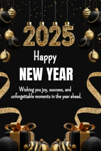Happy New Year Affiche template