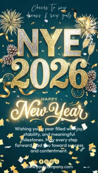 happy new year Instagram Story template