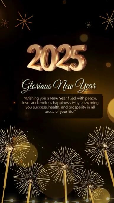 happy new year Instagram Reel template