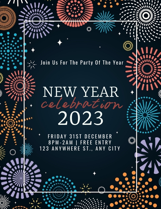 Plantilla de HAPPY NEW YEAR | PosterMyWall