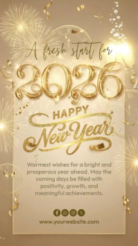 happy new year Instagram Story template