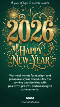 Happy new year Instagram Story template