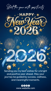 happy new year Instagram Story template