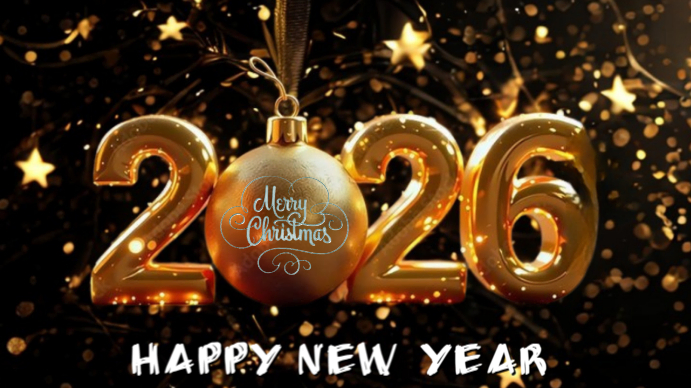 Happy New Year Display digitale (16:9) template