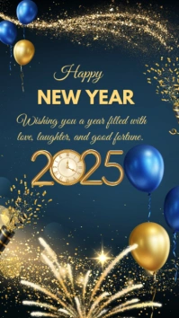 Happy New Year Instagram Story template
