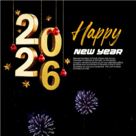 happy new year Wpis na Instagrama template