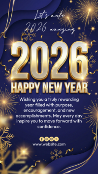happy new year Instagram-Story template