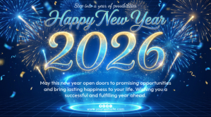 Happy new year Digitalt display (16:9) template