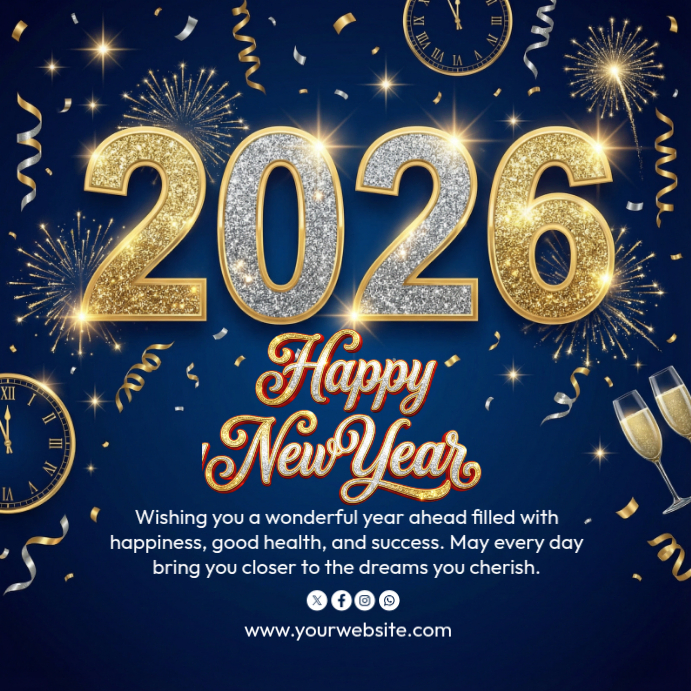 happy new year Template PosterMyWall