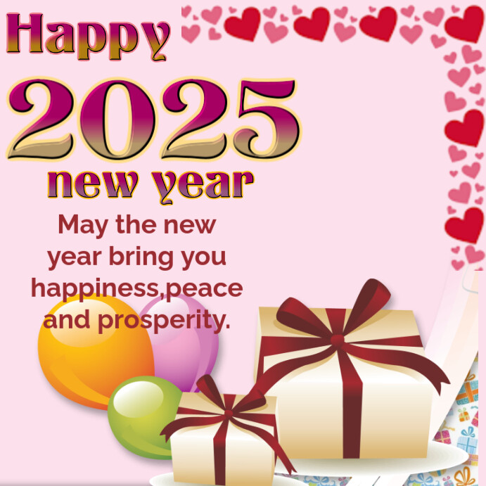 happy new year Instagram 帖子 template