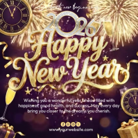 happy new year Post Instagram template