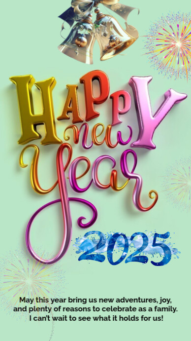 Happy new year Instagram Story template