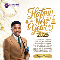 happy new year Instagram-bericht template