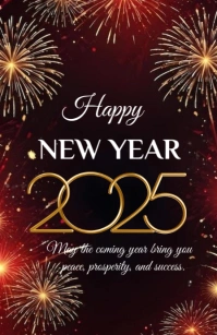 Happy New Year แทบลอยด์ template