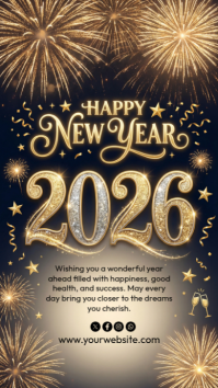 happy new year Instagram Story template