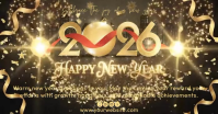 happy new year Facebook Shared Image template