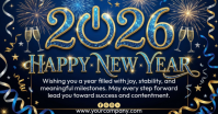 happy new year Facebook Shared Image template