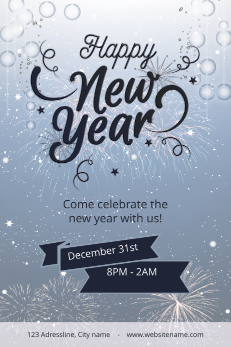 Happy New Year Poster Happy New Year Event Template Postermywall Happy New Year Poster Happy New Year Event Template Postermywall