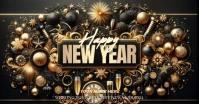 happy new year facebook post design templat template