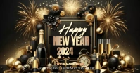 happy new year facebook post design template