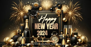 happy new year facebook post design template