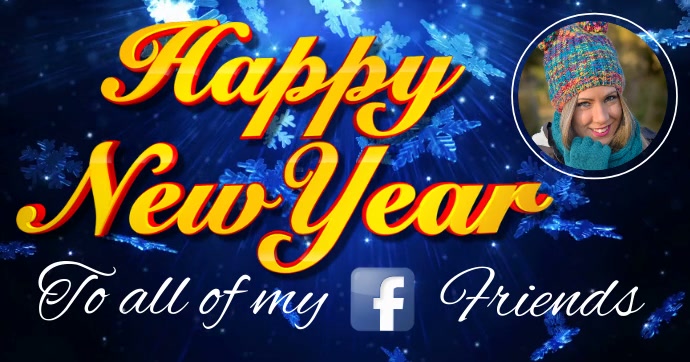 Happy New Year Facebook Post Template Postermywall