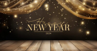 Happy New year Facebook post template