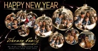 happy new year family photo collage maker Facebook Shared Image template