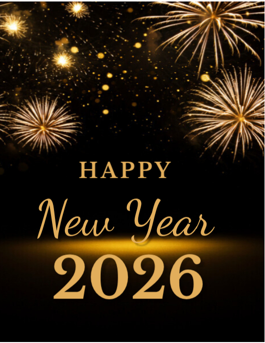 Happy New Year Flyer 2026 Template | PosterMyWall