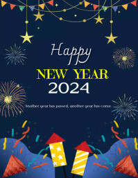 happy new year flyer Template | PosterMyWall