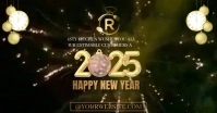 Happy new year greeting Facebook Shared Image template