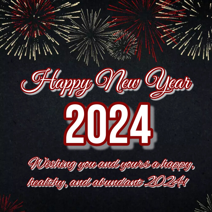 Copy of Happy New Year Instagram post 2024 | PosterMyWall