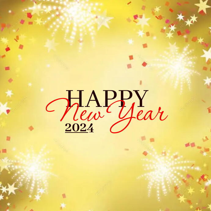 Happy new year Instagram post template 2024