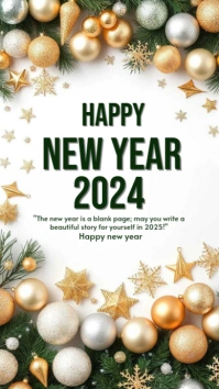 Happy New Year Instagram Story template