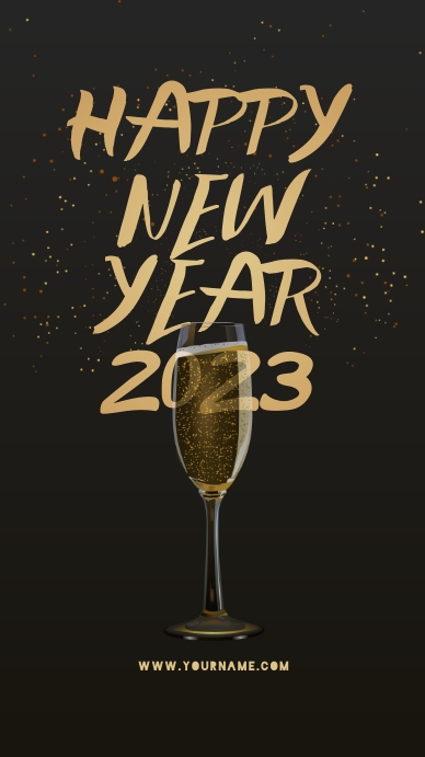 Happy New Year Instagram Story Template | PosterMyWall