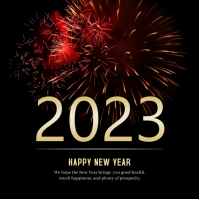 Happy new year instragram post (1) Template | PosterMyWall