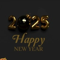 happy new year logo template